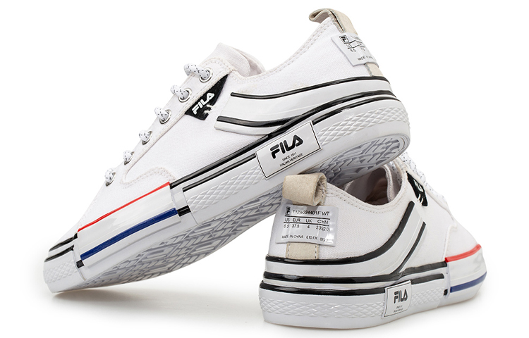Lookbook FILA Block Reform Canvas Sneakers White/Black T12M034401FWT