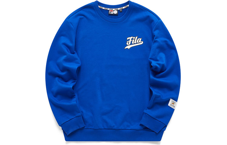 FILA Blue Baseball Graphic Casual Pullover Sweatshirt T11M112207F-BU