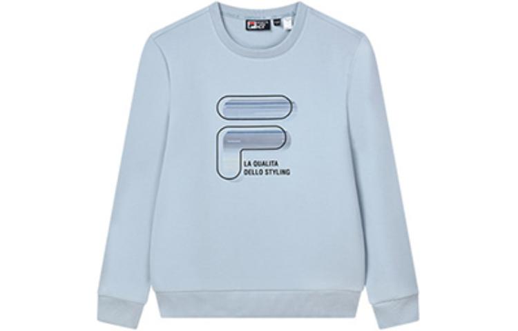FILA Blue Crewneck Logo Printed Pullover Sweatshirt F51M148236F-LB