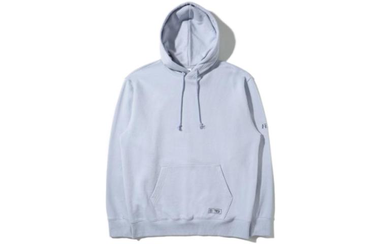 FILA Blue Hoodie with Logo Letter Print FE2POD5101X-GVI