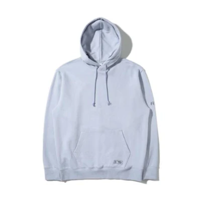FILA Blue Hoodie with Logo Letter Print FE2POD5101X-GVI