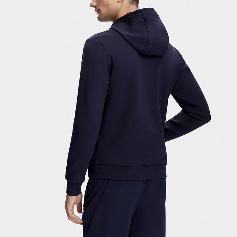 FILA Blue Knit Jacket with Letter Print and Hood for Gym A11M341502FNV 圖 5