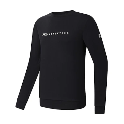 FILA Blue Knit Pullover Winter Sweatshirt Gym Wear A51M341220A-NV