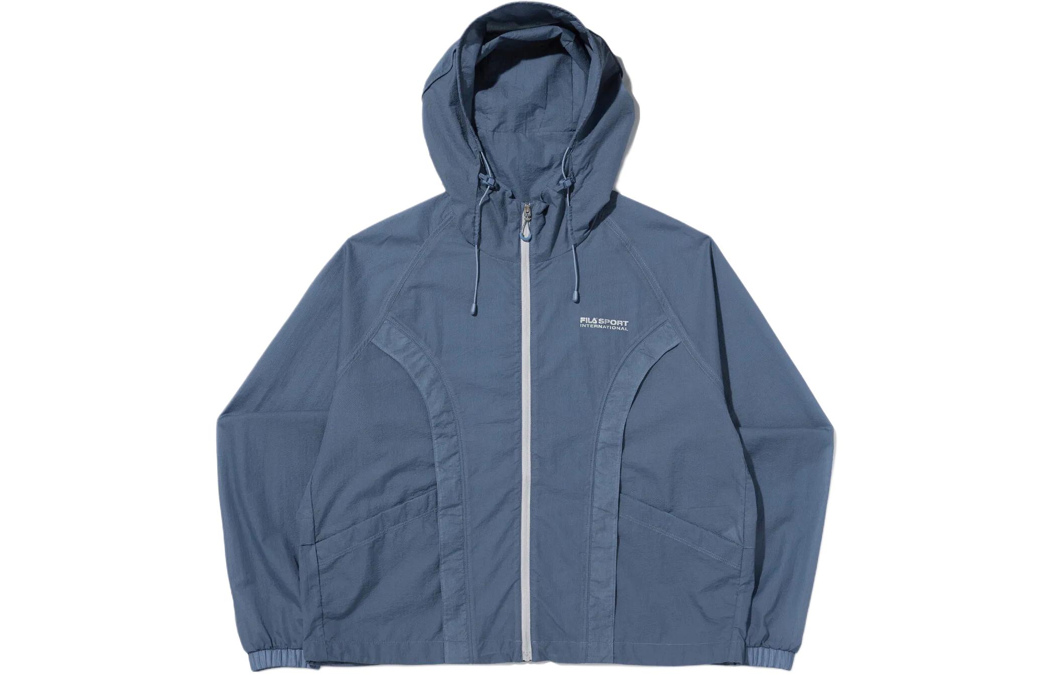 FILA Blue Printed Logo Zip-Up Hoodie Jacket FS2JKG2172F-PBL