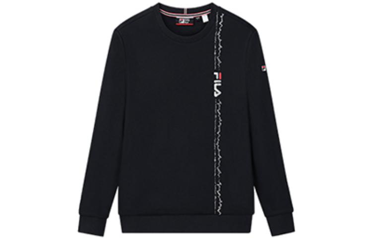 FILA Blue Pullover Sweatshirt with Solid Logo Print F11M141208F-NV
