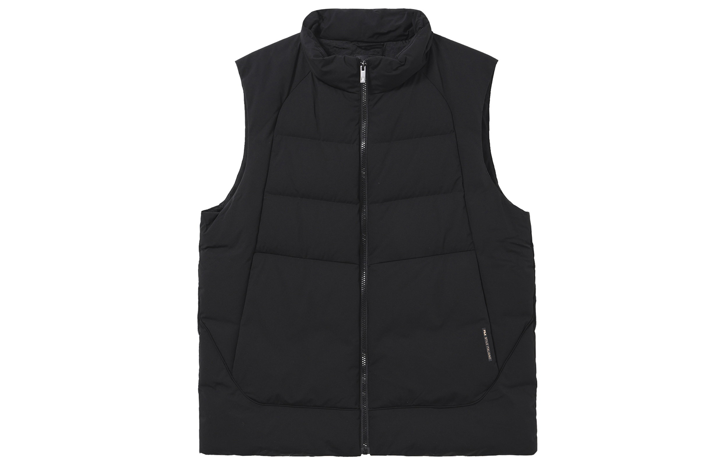 Shop FILA BLUE Series Jaket Hitam Hoodie Lengan Panjang Down F11M342912R-BK