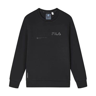 FILA Blue Solid Knit Pullover Sweatshirt F11M342203FBK