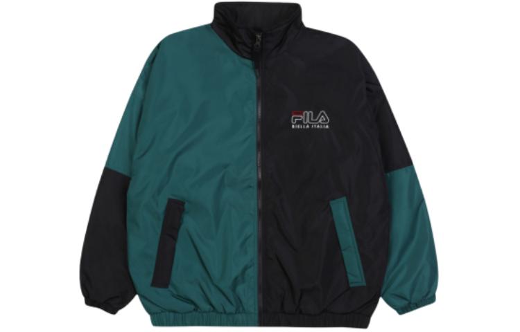 FILA Blue Zip-Up Jacket with Letter Print Design Long Sleeves FS2JKC4102X-BLK