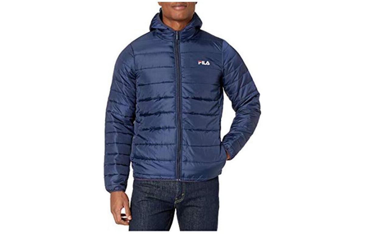 FILA Blue Zip Hoodie Jacket with Letter Print Design LM932923-410