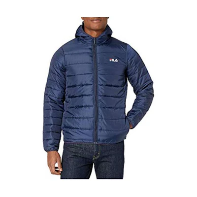 FILA Blue Zip Hoodie Jacket with Letter Print Design LM932923-410
