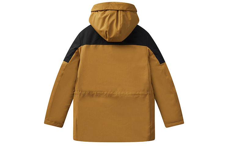 FILA Bone Brown Fleece-Lined Windproof Hooded Down Jacket Winter F11M041910F-BN 圖 3