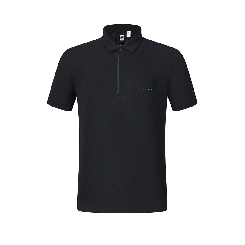 FILA Breathable Tennis Knit Polo Shirt Short Sleeve. A11M423113FBK