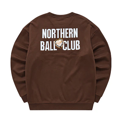 FILA Brown Pullover Sweatshirt with American-Style Color Block Design T11M145209F-DR