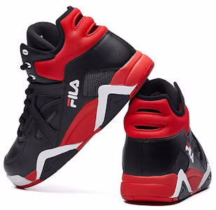 FILA 黑红色笼形篮球鞋 F62M041221FBR Shop FILA 黑红色笼形篮球鞋 F62M041221FBR