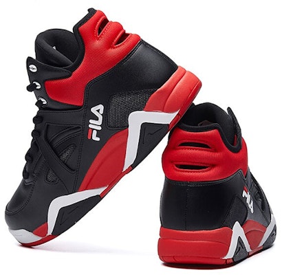 FILA 斐樂 Cage 高幫 籃球鞋 男款 黑紅 Shop FILA 斐樂 Cage 高幫 籃球鞋 男款 黑紅
