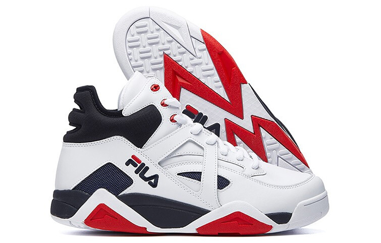 FILA The Cage Basketball Shoes 'White Navy' 圖 6