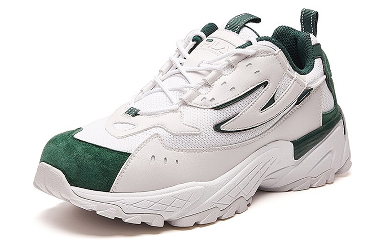 Lookbook FILA Caliper Low-Cut Retro-Schuhe Grau/Grün F52M931112FGR