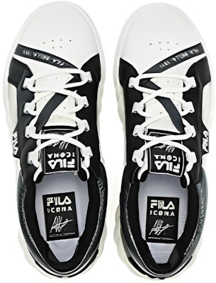 FILA Campos Low 'Putih Kelapa Hitam' F12M333201FCB Lookbook FILA Campos Low 'Putih Kelapa Hitam' F12M333201FCB