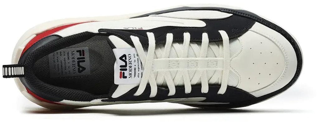 FILA Canestro 运动鞋 '白黑红' F12M241603FWD Lookbook FILA Canestro 运动鞋 '白黑红' F12M241603FWD