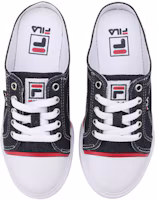 Shop Fila 斐樂 輕便減震耐磨防滑 低筒帆布板鞋 牛仔藍 韓版