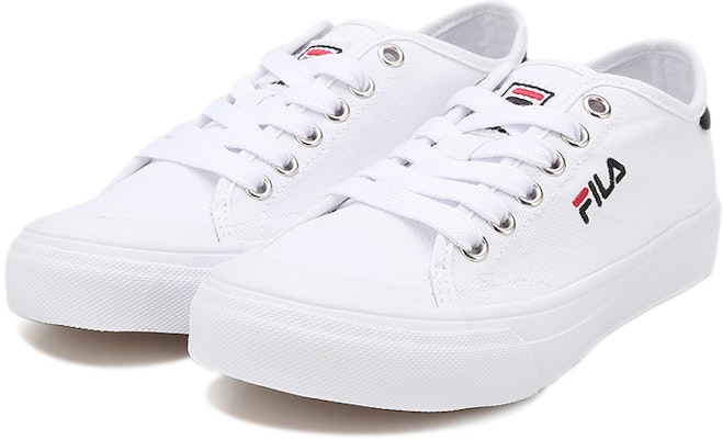 FILA Canvas Low 'White Black Korean Edition' FS1SIB1110X_WWT Lookbook FILA Canvas Low 'White Black Korean Edition' FS1SIB1110X_WWT