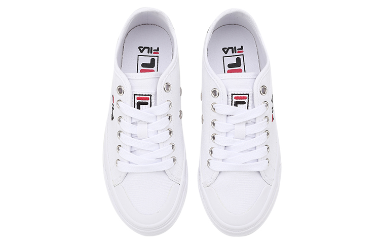 Shop FILA Canvas Low 'White Black Korean Edition' FS1SIB1110X_WWT