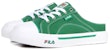 FILA Canvas Rendah 'Putih Hijau Versi Korea' FS1SIB1281X_GRN