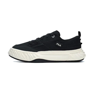 FILA Canvas Low NonSlip Durable Shoes 'Black White'