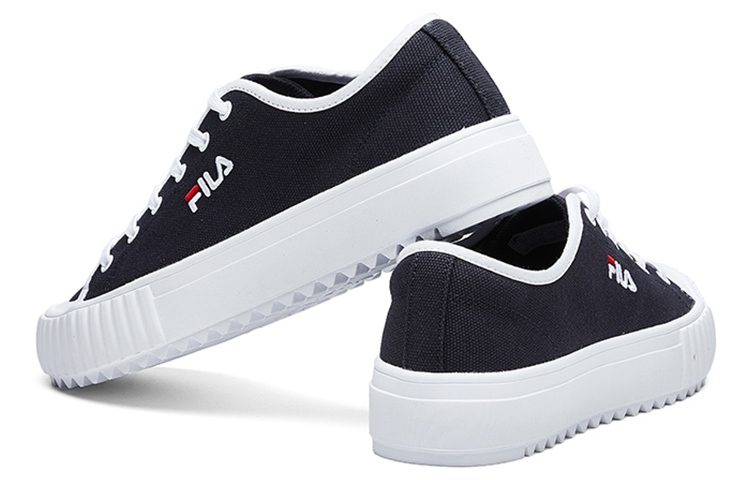 Shop FILA Canvas Sneakers Black/White F52M014404FNV