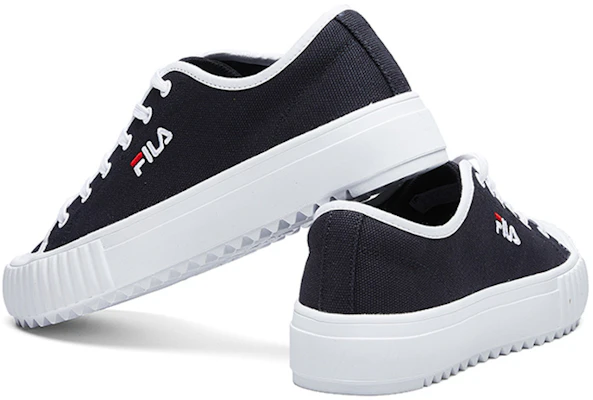 FILA Canvas Sneakers Black/White F52M014404FNV Shop FILA Canvas Sneakers Black/White F52M014404FNV