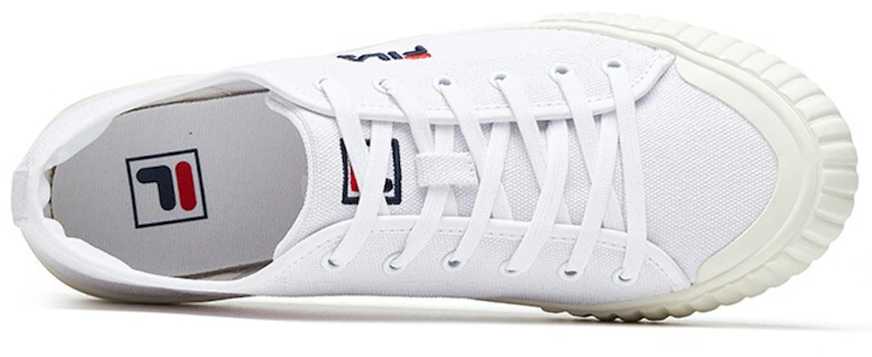 FILA 帆布运动鞋 黑/白/红 F52M014404FWT Lookbook FILA 帆布运动鞋 黑/白/红 F52M014404FWT