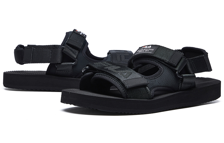 Shop Fila 斐樂 Capri 涼鞋 超輕 黑