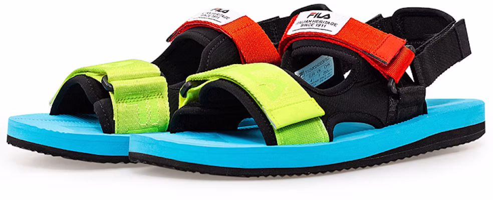 Sandal FILA Capri Hitam/Biru/Merah T12M024503FBS Order Sandal FILA Capri Hitam/Biru/Merah T12M024503FBS