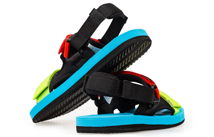 FILA Capri Sandals Black/Blue/Red 圖 3