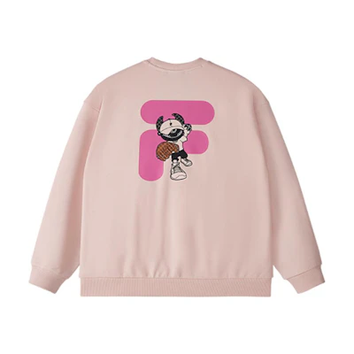 FILA Cartoon Logo Berry Pink Unisex Sweatshirt - Comfortable & Minimalist Style T11U433208F-PK
