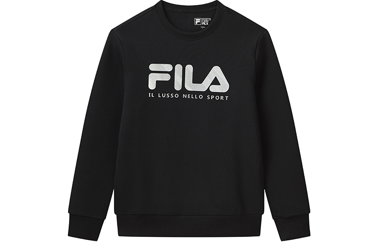 FILA Casual Breathable Black Pullover Sweatshirt F11M112212FBK