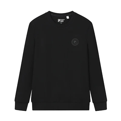 FILA Casual Crew Neck Pullover Sweatshirt in Black F61M218208FBK