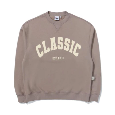 FILA Casual Crewneck Long Sleeve Sweatshirt Light Brown FE2POE5105X-LBR