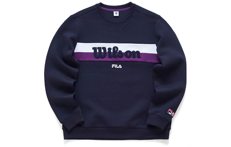 Order FILA Baju Sweatshirt Crewneck Kasual Biru Legend A11M043222F-NV