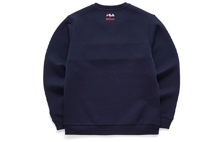 Lookbook FILA Baju Sweatshirt Crewneck Kasual Biru Legend A11M043222F-NV