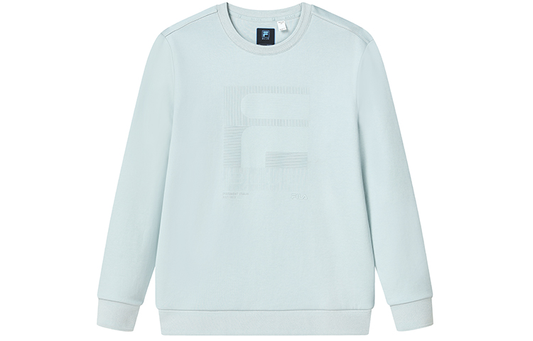 FILA Casual Grey Knit Pullover Sweater with Simple Logo Design F11M242205F-GY