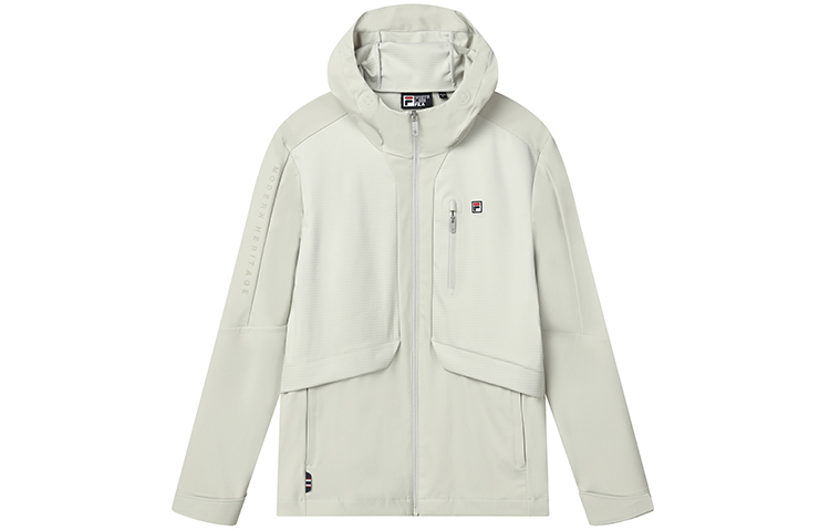 FILA Casual Knit Hooded Jacket - Rapid Gray F11M211505F-GY