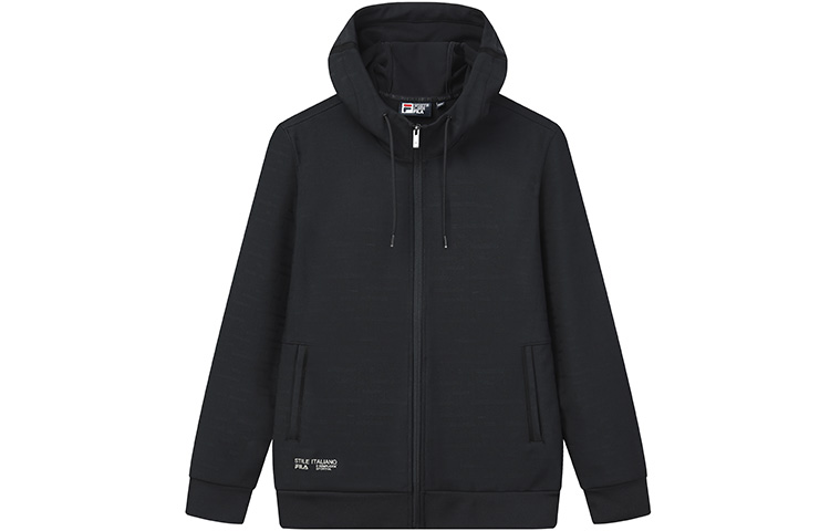 FILA Casual Knit Hoodie Jacket in Black F11M132554F-BK