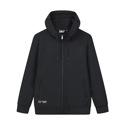 FILA Casual Knit Hoodie Jacket in Black F11M132554F-BK