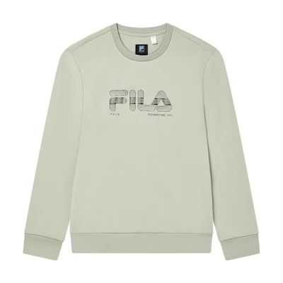 FILA Casual Knit Pullover Sweatshirt - Blue Gray Green F11M342211FLG