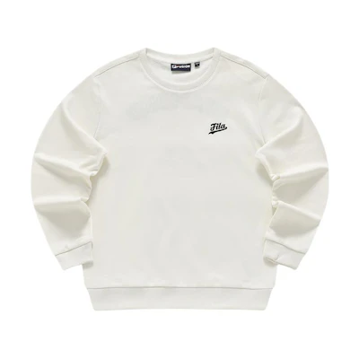 FILA Casual Knit Pullover Sweatshirt Letter Design - Cloud White T11M412204F-WT