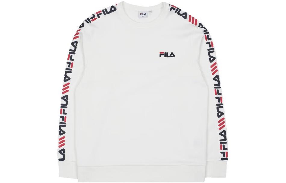 FILA Casual Letter Pullover Sweatshirt Unisex White FS2POC3108X-OWH