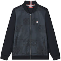 FILA Casual Logo Knitted Jacket Legend Blue F11M211508F-NV FILA Casual Logo Knitted Jacket Legend Blue F11M211508F-NV