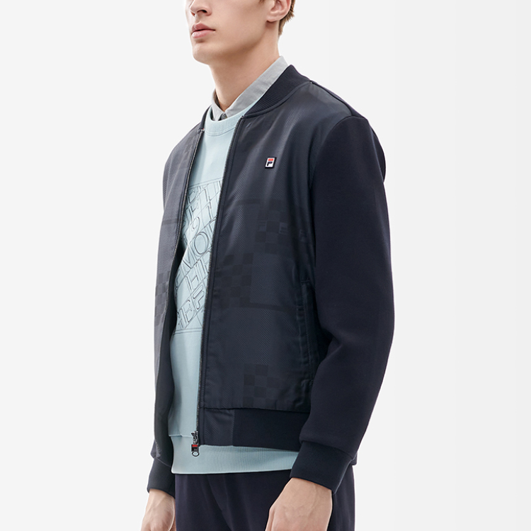 Sizing FILA 休闲标志针织夹克 传奇蓝 F11M211508F-NV