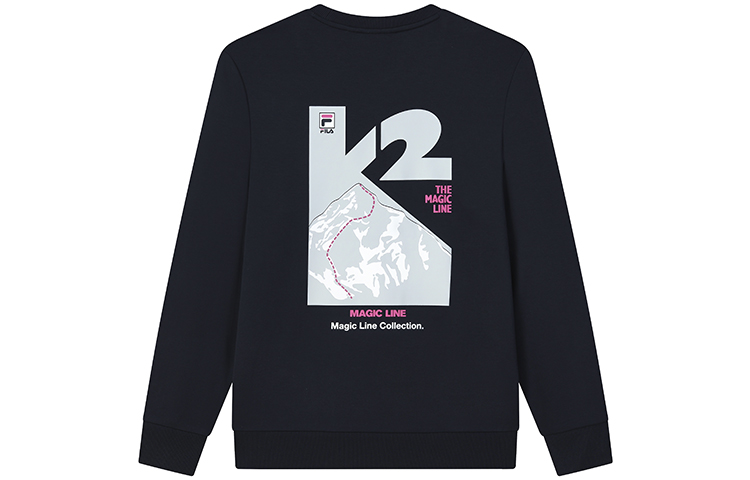 FILA Casual Logo Print Pullover Sweatshirt Legendary Blue F11M138204F-NV